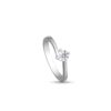 Le Lumiere Proposal Ring in 18K White Gold