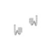 Diamond Earrings in 18K White Gold