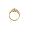 Droplet Diamond Ring in 18K Yellow Gold