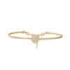 Diamond Bangle in 18K Yellow and White Gold