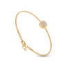 Diamond Bangle in 18K Yellow and White Gold