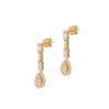 Droplet Diamond Earrings in 18K Yellow Gold