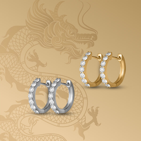 CNY mood_v1 ETERNITY Earrings In White Gold