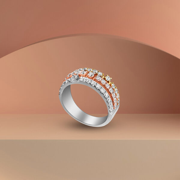 ETERNITY Trillium Ring In Tri-Tone