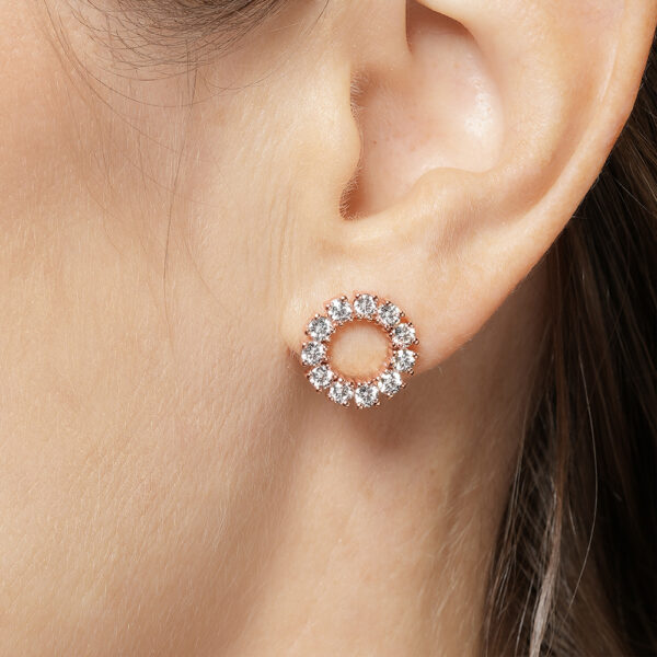 ETERNITY Glow Earrings in Rose Gold