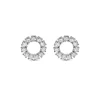 ETERNITY Glow Earrings in White Gold
