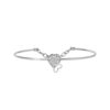 Diamond Bangle in 18K  White Gold