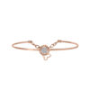 Diamond Bangle in 18K  Rose Gold