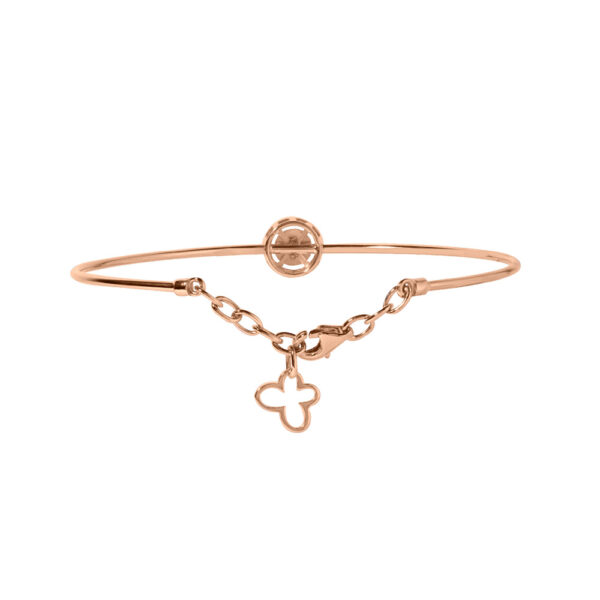 Diamond Bangle in 18K  Rose Gold