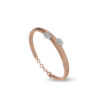 Diamond Bangle in 18K Rose Gold