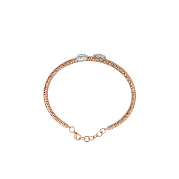 Diamond Bangle in 18K Rose Gold