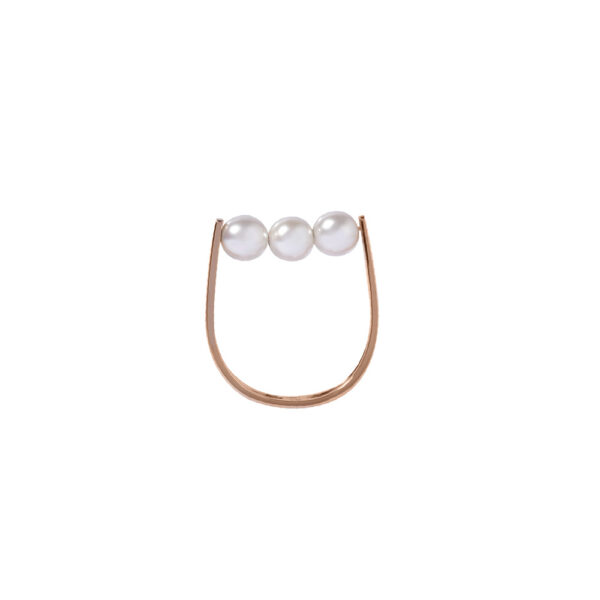 Pearl Ring in 18K Rose Gold