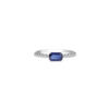 Sapphire Ring in 18K White Gold