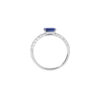 Sapphire Ring in 18K White Gold