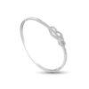 Diamond Bangle in 18K White Gold