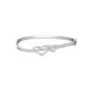 Diamond Bangle in 18K White Gold