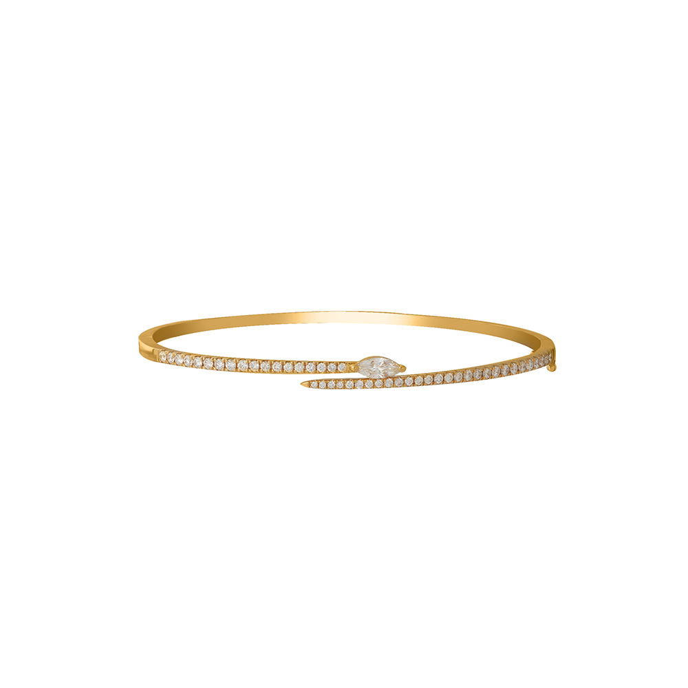 Diamond Bangle in 18K Yellow Gold