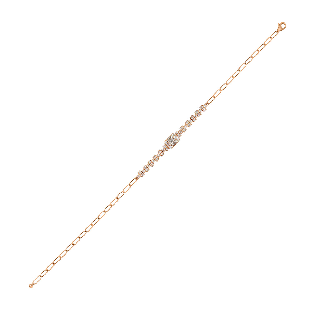 Diamond Bracelet in 18K Rose Gold