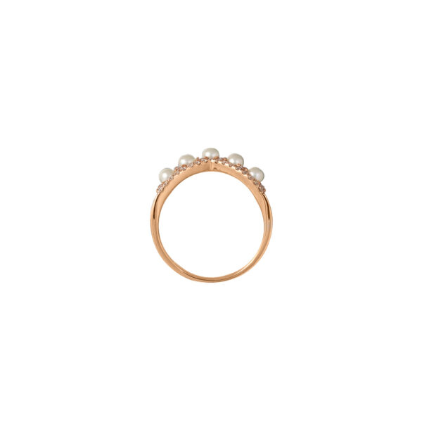 Pearl Ring in 18K Rose Gold