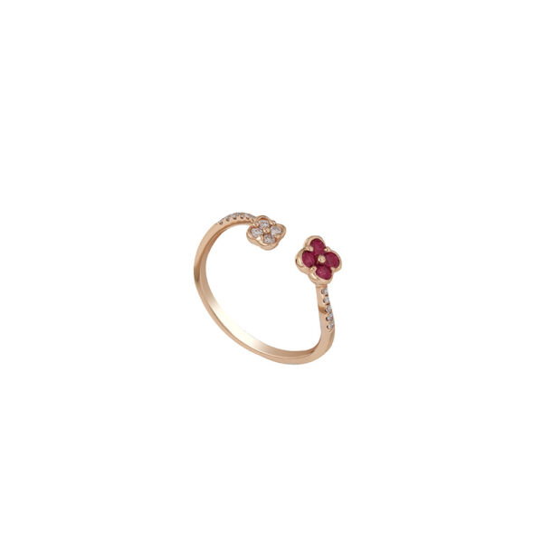 Ruby Ring in 18K Rose Gold