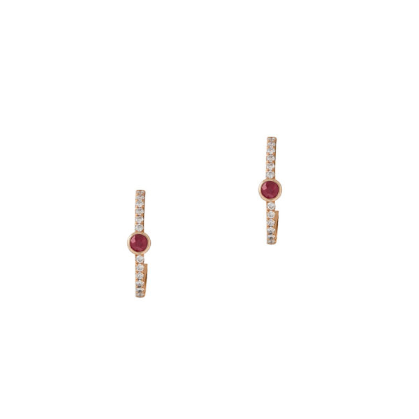 Ruby Earrings in 18K Rose Gold