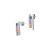 Fancy Sapphire Earrings in 18K White Gold