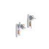 Fancy Sapphire Earrings in 18K White Gold
