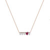 Ruby Necklace in 18K Rose Gold