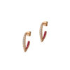 Ruby Earrings in 18K Rose Gold