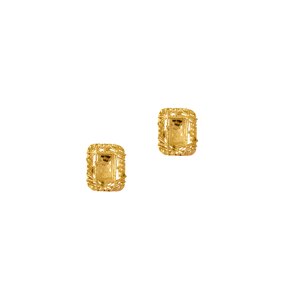 Minimalist Earrings in 18K Yellow Gold
