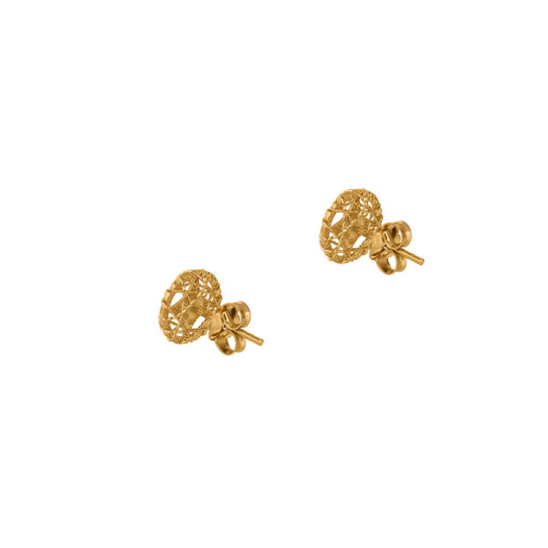 Circle Earrings in 18K Yellow Gold