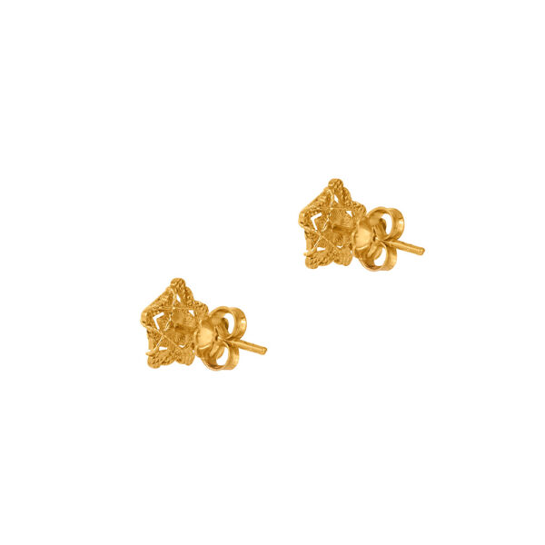 1000x1000-36 Star Earrings in 18K Yellow Gold
