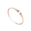 Fancy Sapphire Bangle in 18K Rose Gold