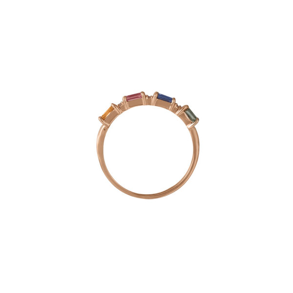 Fancy Sapphire Ring in 18K Rose Gold