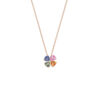 Fancy Sapphire Necklace in 18K Rose Gold