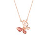 Tomei_0013_WN82R-GD_1.psd Butterfly Necklace in 18K Rose Gold