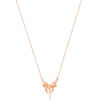 Ribbon Necklace in 18K Rose Gold