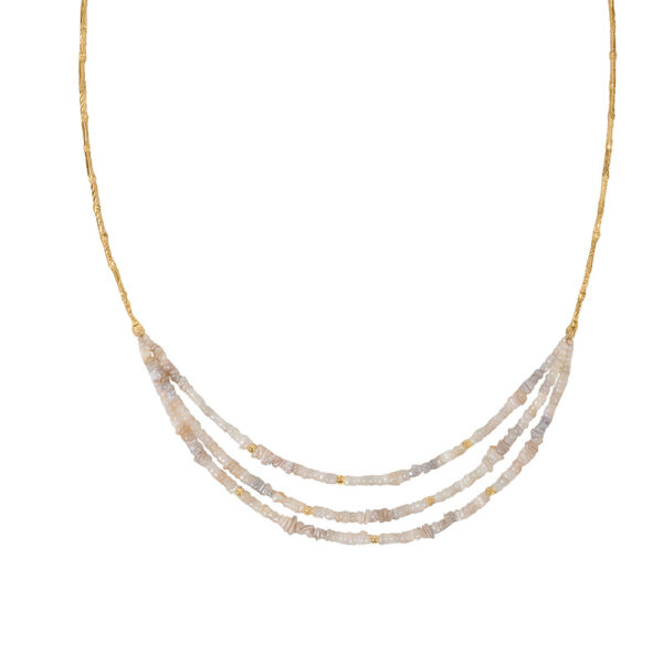 Pearl Necklace in 18K Yellow Gold