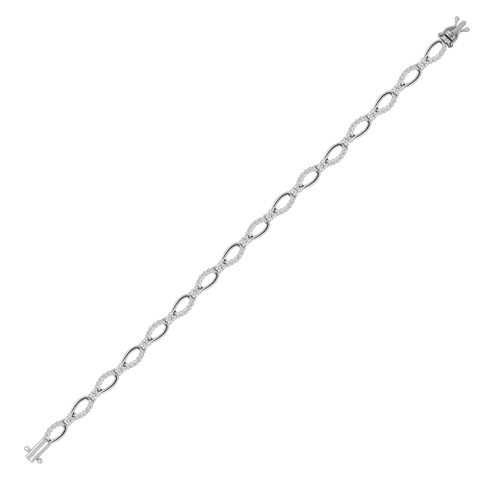Diamond Bracelet in 18K White Gold