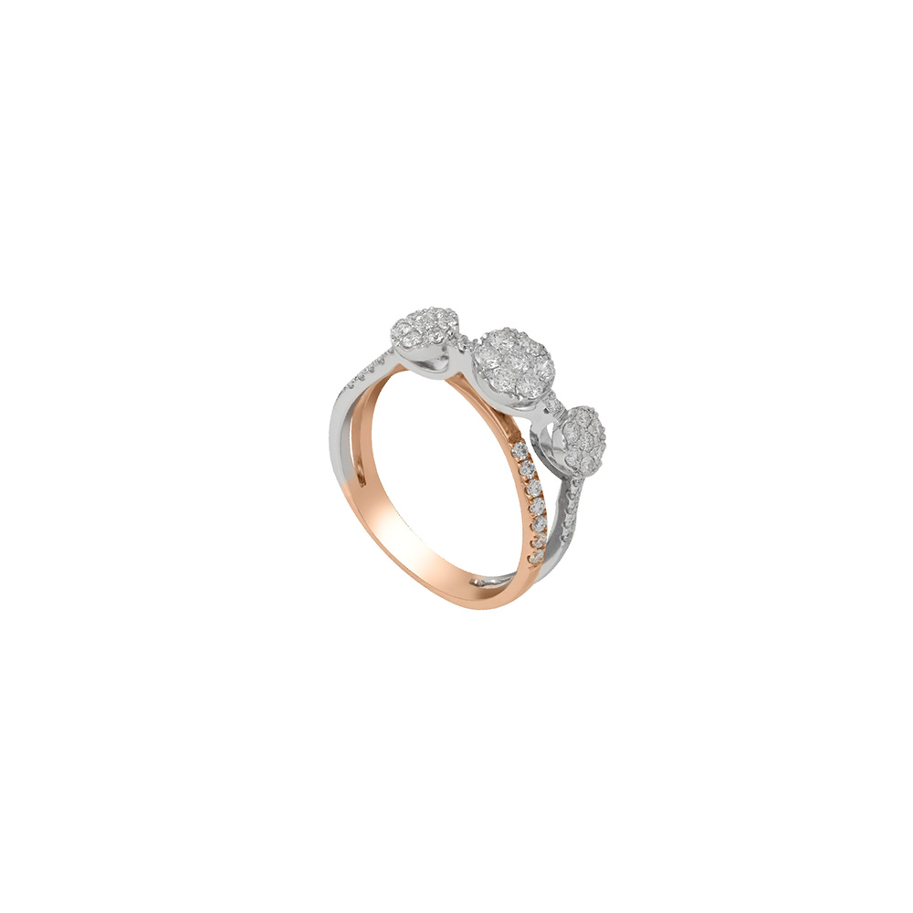 Diamond Ring in 18K White Gold