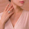 Diamond Ring in 18K White Gold
