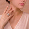 Diamond Ring in 18K White Gold