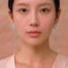 Diamond Earrings in 18K White Gold