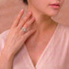 Diamond Ring in 18K White Gold
