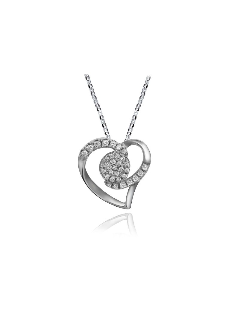 Espoir Pendant in 9K White Gold