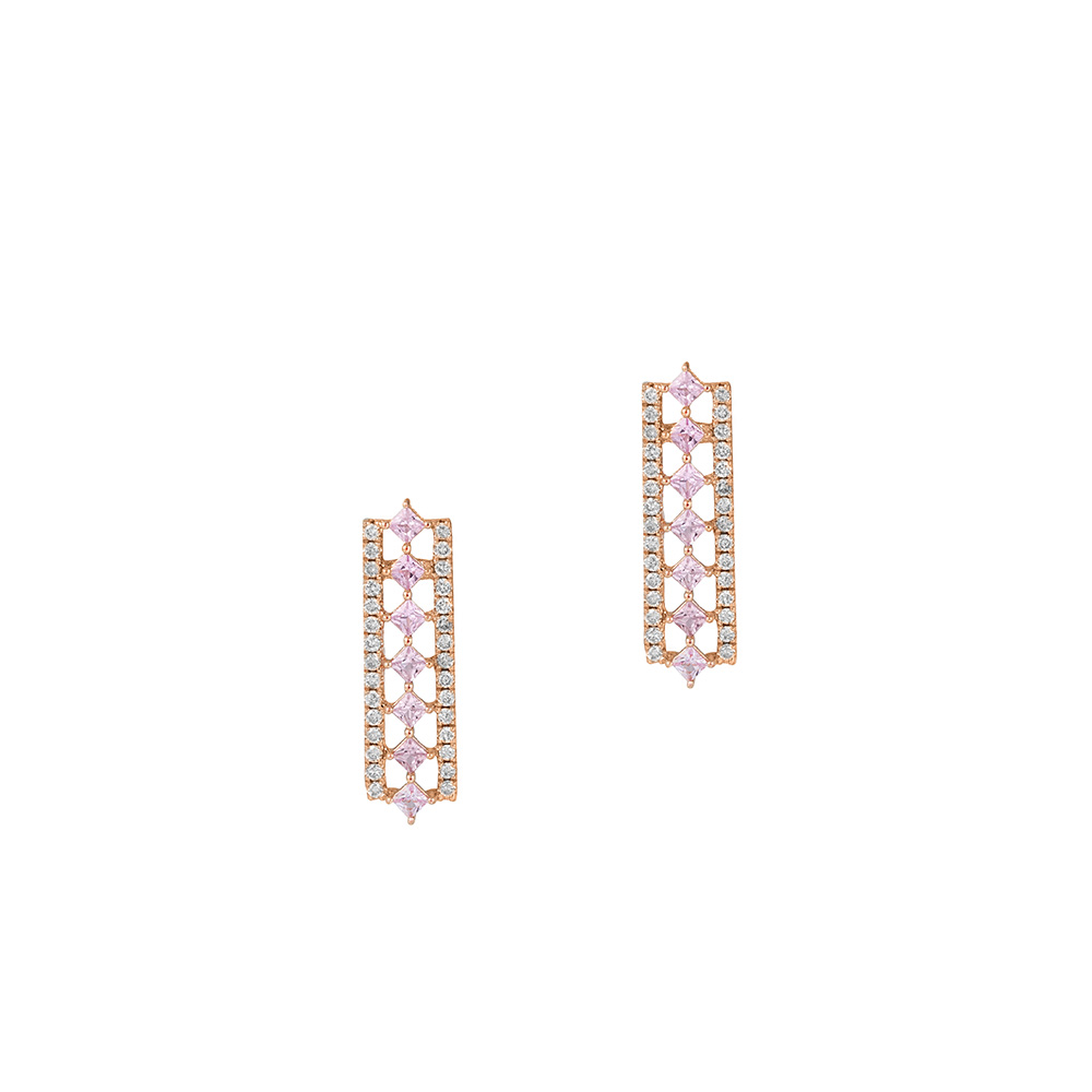 Fantasia Collection Earrings in 18K Rose Gold