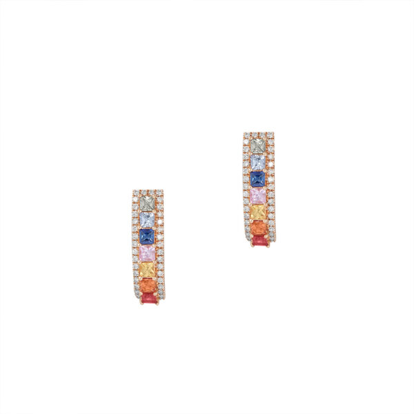 Fantasia Collection Earrings in 18K Rose Gold